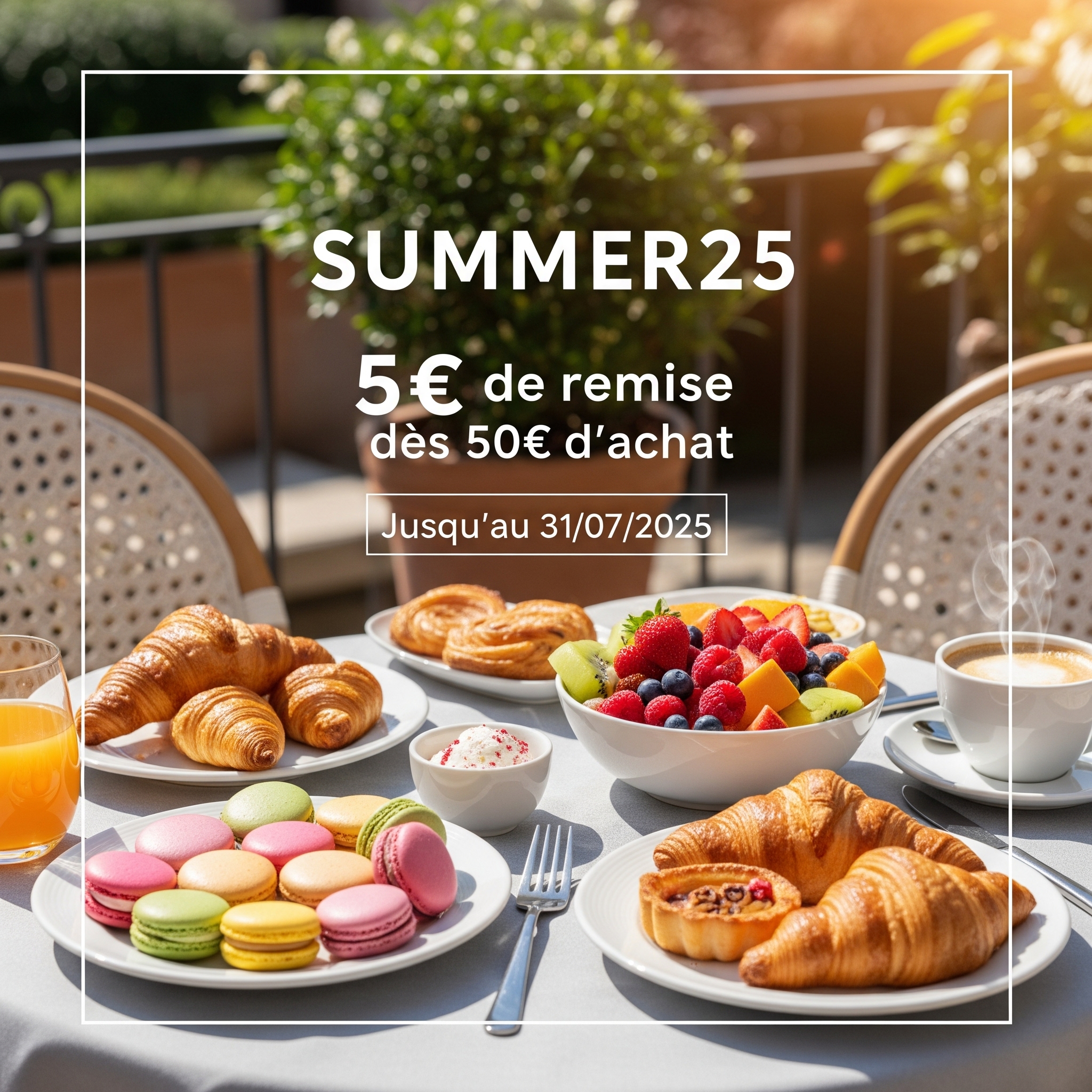 Envie d'un été gourmand sans vous ruiner ?
Profitez de notre code promo SUMMER25 pour bénéficier de 5€ de réduction dès 50€ d'achat jusqu'au 31 juillet ! C'est le moment idéal pour découvrir ou redécouvrir nos brunchbox, préparées avec des ingrédients frais et de qualité, en mettant en avant les produits locaux.
Et ce n'est pas tout ! Laissez-vous tenter par notre nouvelle brunchbox Hawaï, une explosion de saveurs exotiques qui vous transportera directement sous les tropiques. 🍍🌺 Idéale pour un brunch ensoleillé entre amis ou en famille.
N'attendez plus, commandez dès maintenant et savourez un brunch d'exception avec MyBrunch. Quel est votre ingrédient préféré pour un brunch estival parfait ? Dites-le nous en commentaire ! #MyBrunchLuxembourg #BrunchALuxembourg #SUMMER25