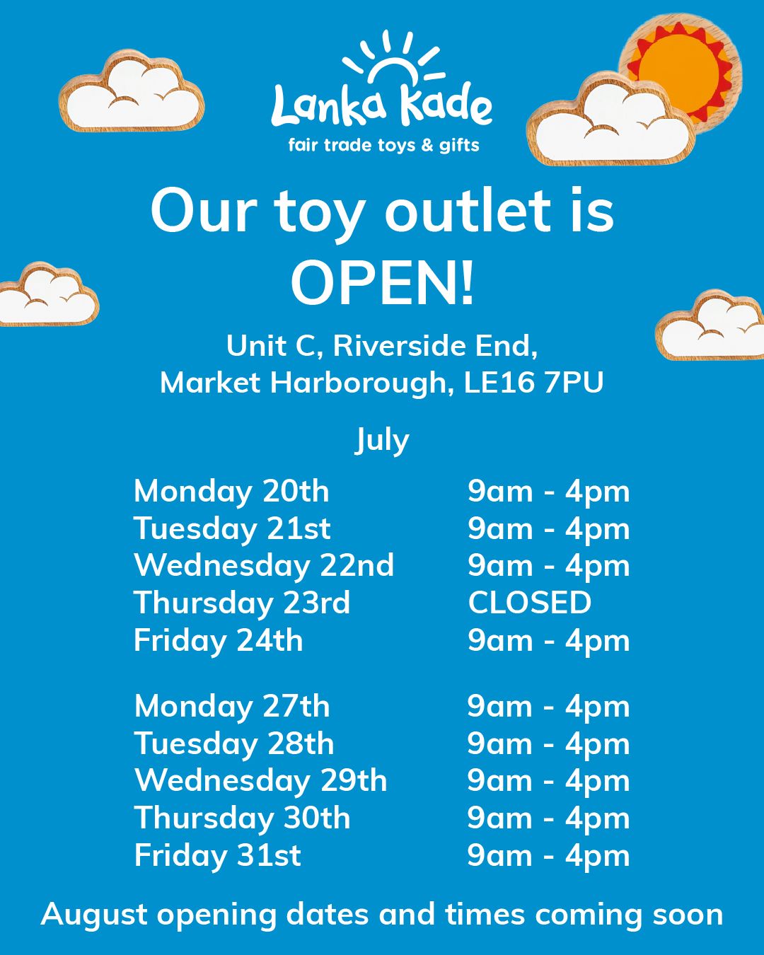 Looking for things to do during the summer holidays ☀ï¸ðŸ§©? Our toy outlet is open! Based in Mark... Looking for things to do during the summer holidays ☀ï¸ðŸ§©? Our toy outlet is open! Based in Mark...