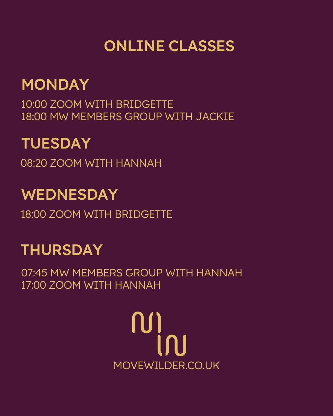 🍂 New Autumn Timetable! 🍂
Hi everyone! I’m excited to share some new additions to my timetable coming this autumn.
💪 Women’s Small Group Strength Class
Starting in October, I’ll be launching a small group strength class specifically for women. Spaces will be limited, so if you’d like to join the waiting list, email me at hannah@movewilder.co.uk
🏃♀️ More 1:1 Sessions Available
I’ve also opened up a few additional one-to-one slots for anyone looking for more personalised support.
Whether you’re:
✨ Looking for support with pelvic floor health
✨ Training for a marathon, 10K or cycling event
✨ Wanting a tailored training plan
✨ Looking to improve strength, mobility or performance
I can create sessions around you, your body and your goals.
🎉 20% OFF 1:1 SESSIONS
Book your one-to-one sessions between now and the end of September and receive 20% off.
Not sure if 1:1 support is right for you? Get in touch to book a FREE consultation and we can chat about how I can help.
📩 hannah@movewilder.co.uk
#MoveWilder #WomensStrength #StrengthTrainingForWomen #WomensFitness #SmallGroupTraining #PersonalTraining #OneToOneTraining #StrengthAndConditioning #PelvicFloorHealth #MarathonTraining #10KTraining #CyclingTraining #SportsPerformance #FunctionalStrength #TrainSmart #StrengthAndMobility #InjuryPrevention #MoveBetterFeelBetter #HealthyMovement