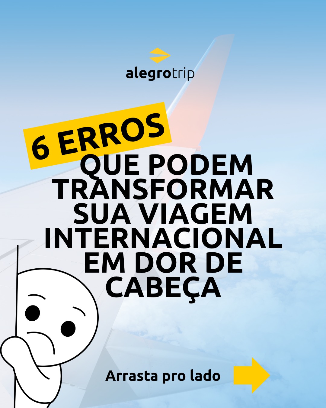 Viajar para outro país é uma experiência incrível, mas alguns detalhes esquecidos antes do embarque podem virar grandes dores de cabeça.
De documentação a conexões, bagagem e seguro viagem, o planejamento faz toda a diferença para aproveitar cada momento com tranquilidade. 🌎
Por isso, antes de fechar a mala, confira esses 6 erros e veja se você não está cometendo nenhum deles.
📌 Salve este post para revisar antes da sua próxima viagem e compartilhe com quem também está planejando embarcar!