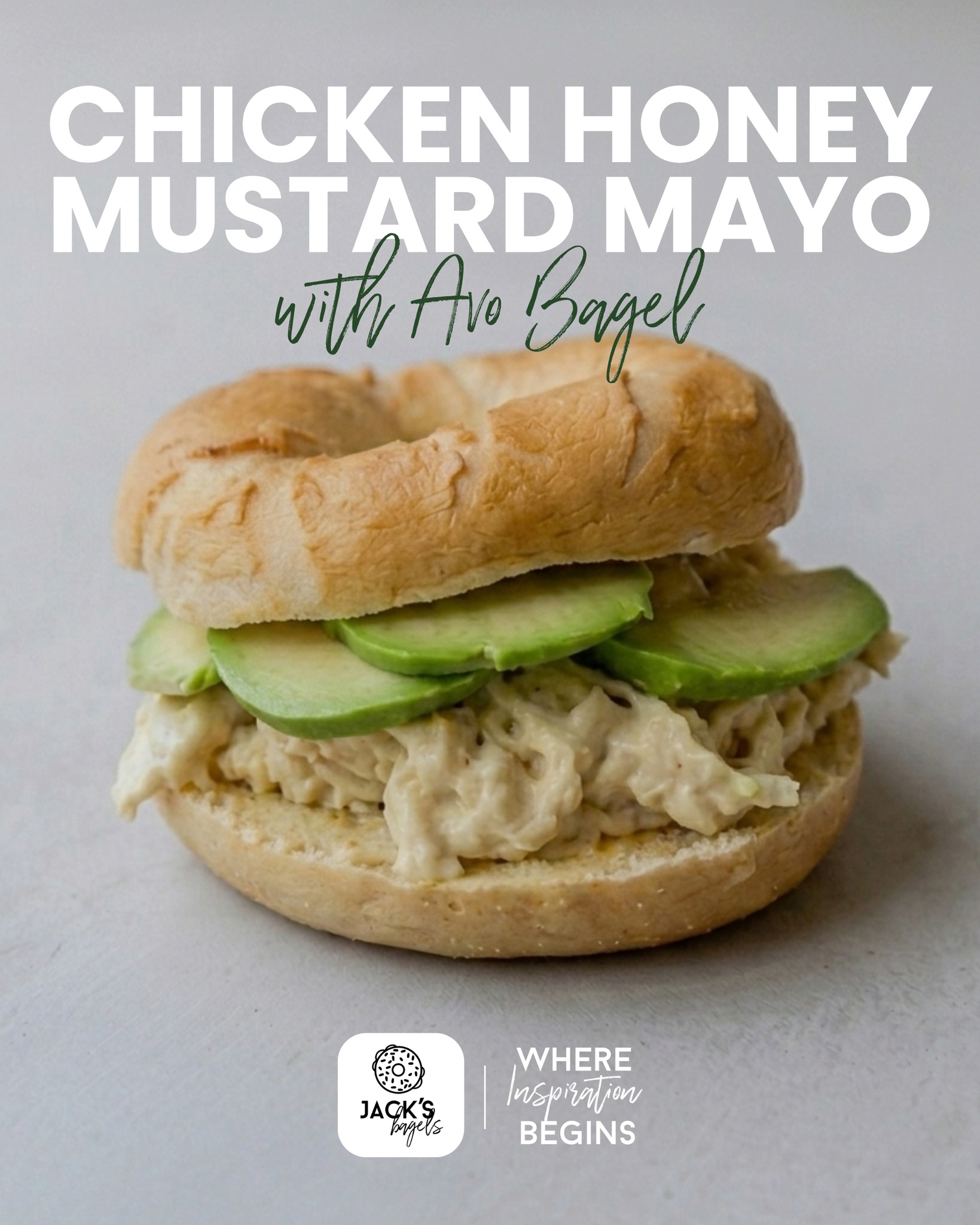 A little sweet, a little tangy and a lot of avo 🥑 Our Chicken Honey Mustard Mayo & Avo Bagel is a crowd favourite for a reason! Pop in we got lunch sorted! 😄