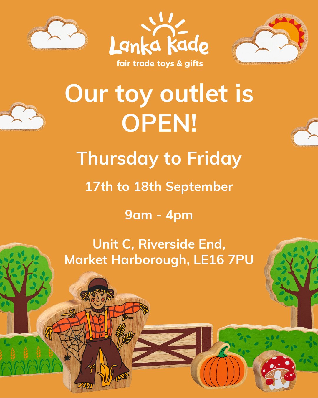 Our toy outlet is open Thursday to Friday this week π³π! Based in Market Harborough, our toy out... Our toy outlet is open Thursday to Friday this week π³π! Based in Market Harborough, our toy out...