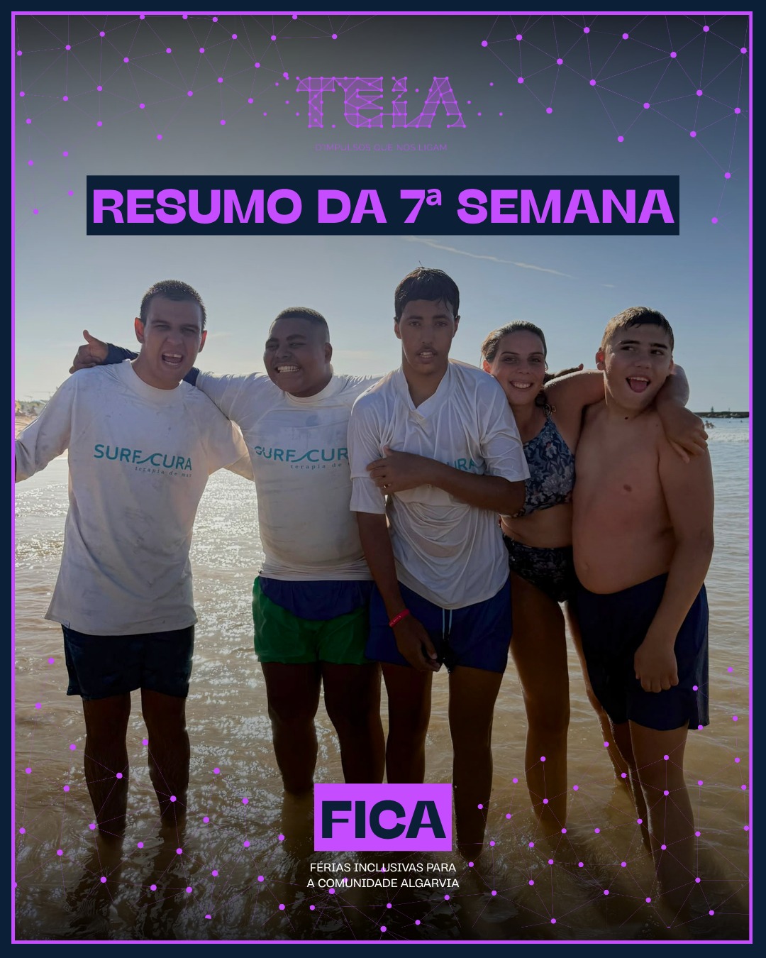 💜 A 7.ª e última semana do FICA foi cheia de diversão e bons momentos!
Entre dias de praia, com fitness, gaivotas e surf, momentos de criatividade, e um dia cheio de aventura na Herdade da Bonanza, com piscina, karts, insufláveis e trampolins, não faltaram experiências para todos os gostos! 🏖️🎨🏎️
A semana terminou com uma ida ao cinema e com a nossa festa final, que encerrou esta edição do FICA da melhor forma! 🎬🎉
Um agradecimento especial ao Município de Portimão, aos nossos parceiros, à equipa e a todos os participantes que fizeram parte desta edição e ajudaram a tornar estas férias tão especiais. 💜
📸 Ficam alguns registos desta última semana.
🤝 O projeto FICA é financiado pelo Município de Portimão (@portimaooficial).
Com o apoio de: Escola Engenheiro Nuno Mergulhão, @andremota_fotografia_, @aquashowparkhotel, @villaprana_portimao, @piscinaportasdosol_oficial e Santa Casa Misericórdia de Alvor.