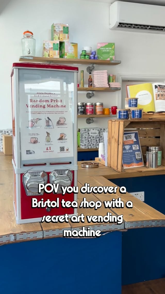 My wildlife art print vending machine has returned to Bristol @birdandblendtea ✨
And this time, it features 6 special art prints I designed specifically for the store, inspired by 6 of Bird & Blend’s matchas and teas, pairing each with a species found in the countries some of the ingredients are from 🥰
The vending machine only accepts £1 coins, so if you want to visit, make sure you have some change 🪙 !!
.
.
.
#vendingmachine #artprint #artreveal #art #bristol @bristol247