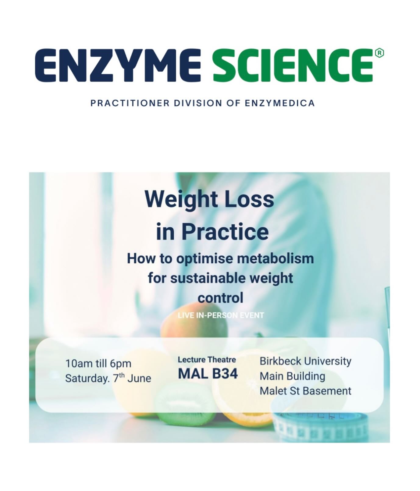 A big thank you to Leyla from @enzymescience_uk for organising such a fabulous conference yesterday. Fabulous presentations, covering all aspects of weight loss, from the impact of the microbiome, exploring how to burn belly fat and the role of enzymes for weight control. Thank you also to Debbie, @the_godmother_of_pharmacology as she covered the systemic effects of weight loss injections and ways of supporting clients with sustainable weight loss. Not to mention the opportunity for networking with other amazing nutritional therapists. 😊#nutritionaltherapy #wansteadnutritionist #sustainableweightloss #healthyliving #healthyeating