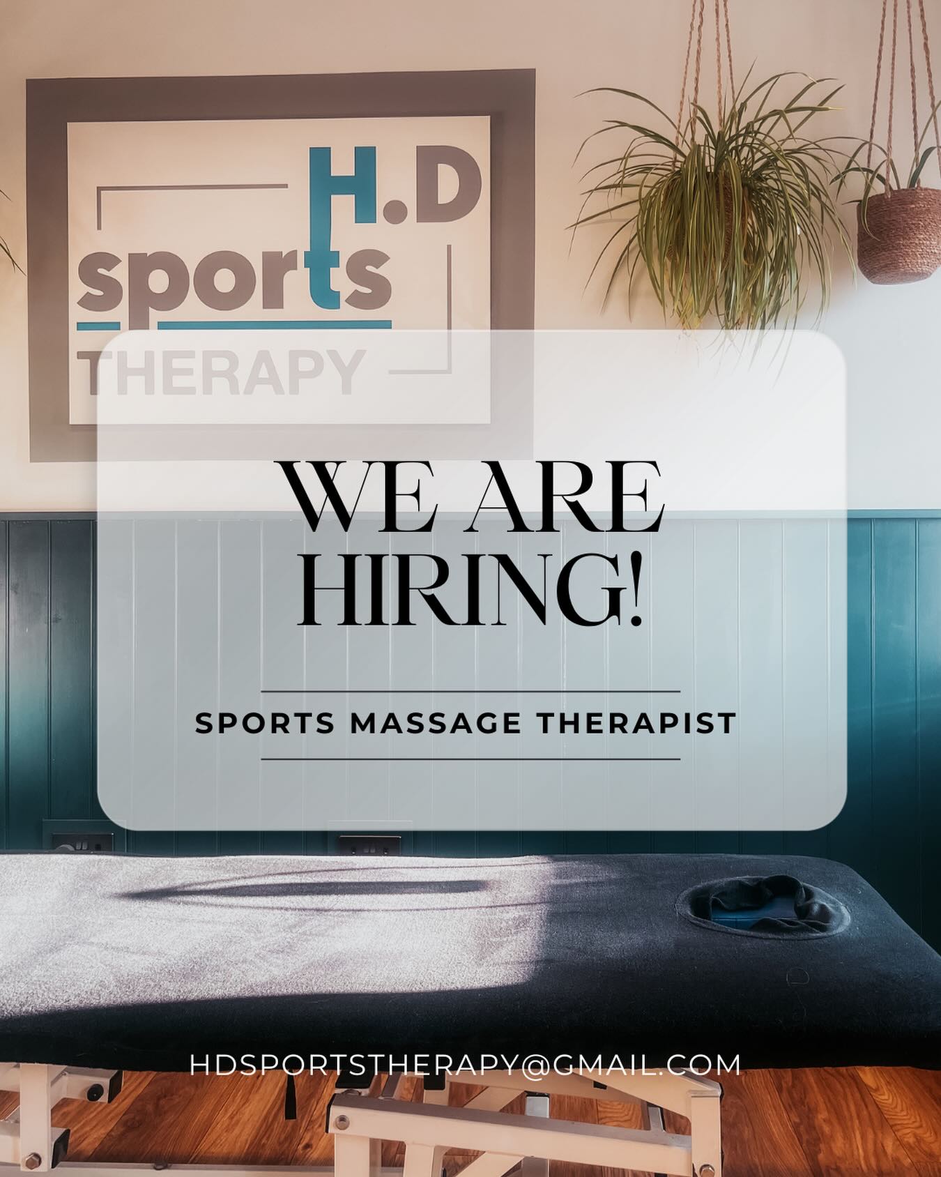 We looking for a new Sports Massage Therapist to join our team at H.D!
🙌🏼 Any experience is welcome to apply - newly qualified therapists will be considered
🙌🏼 The position is to work self employed within a busy clinic and gym based environment
🙌🏼 Graduate sports therapists/rehab specialists/physiotherapists also welcome to apply
🙌🏼 Level 4 massage qualifications preferred but level 3 considered
🙌🏼 We are looking for someone to run our Saturday clinic however hours are negotiable
📧 To apply please email Heather at hdsportstherapy@gmail.com