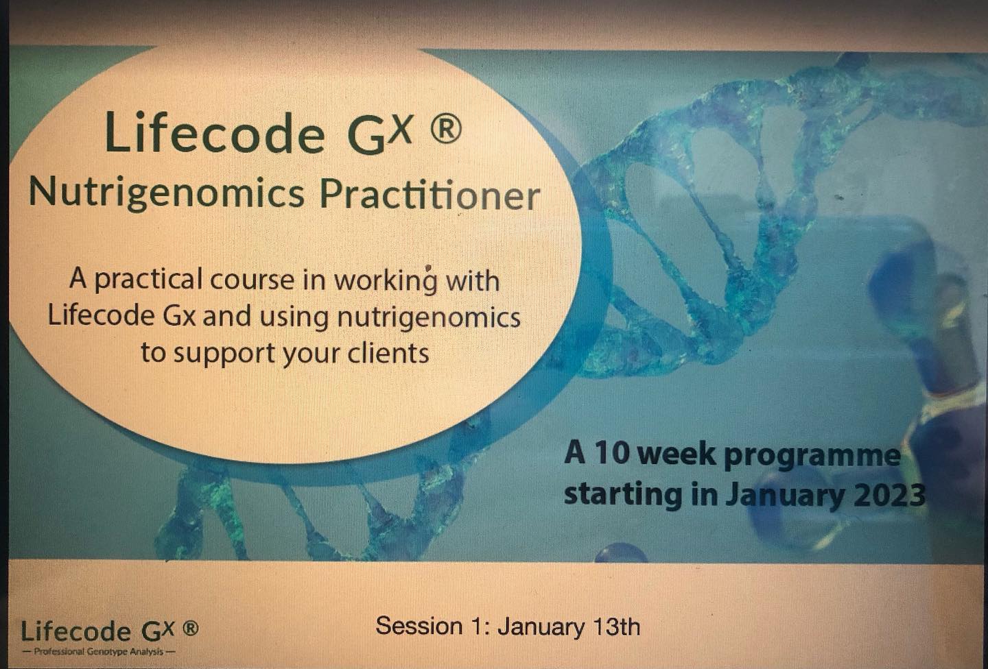 🍀 Really excited to have started this 10 week practitioner course in nutrigenomics with @lifecodegx
🍀 For those who may not be familiar with the term, Nutrigenomics is the scientific study of the interaction of nutrition and genes, especially with regard to the prevention or treatment of disease. (Dictionary definition).
🍀 Using a personalised nutrition approach, better health outcomes can be achieved by customising nutritional requirements based on individual genetic characteristics.
🍀 Looking forward to wakening up those brain cells with this new knowledge, applying this to my own health needs and then sharing this with future clients 😊#nutritioncpd #nutrigenomics #nutritionandlifestyle #wansteadnutritionist