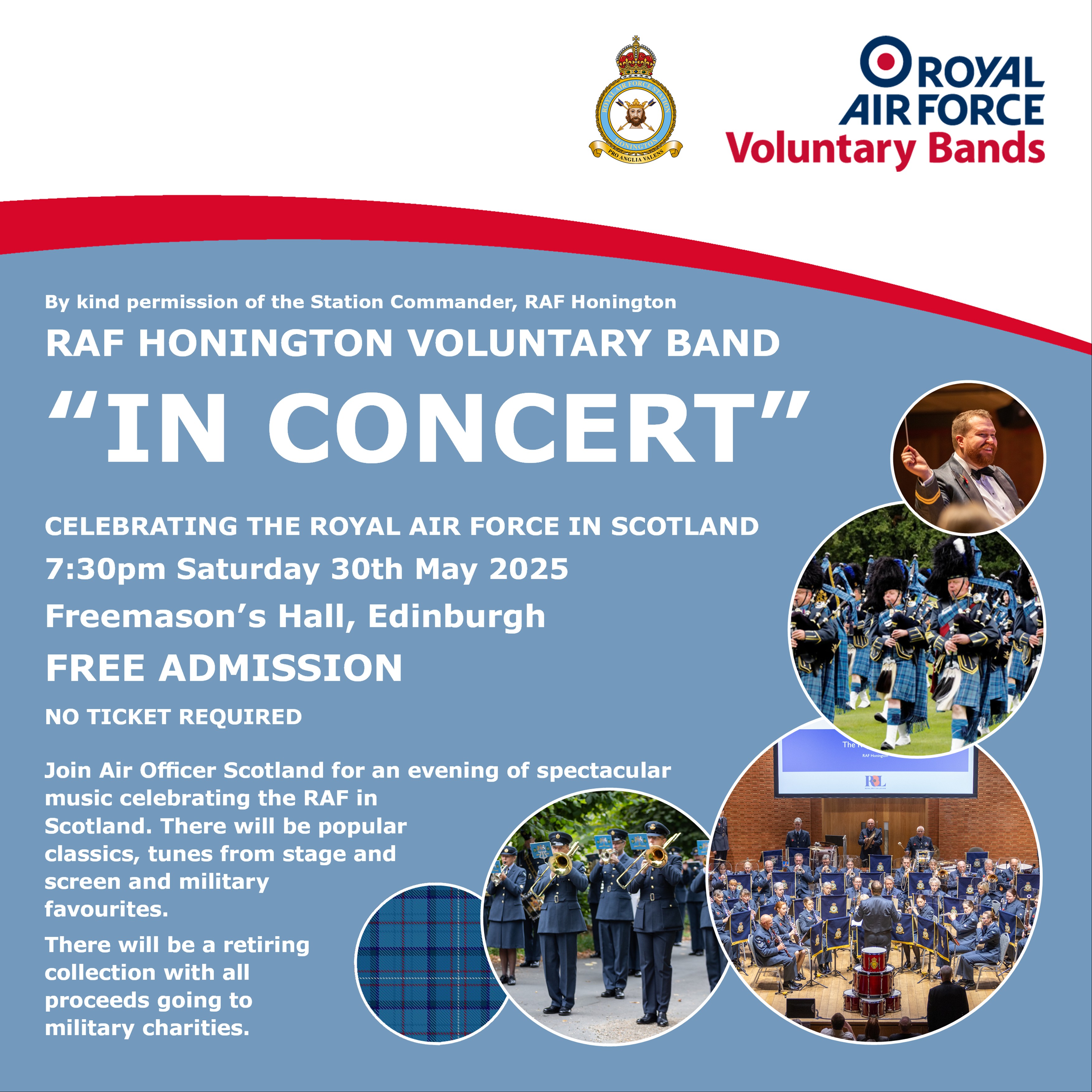 An excellent opportunity to see some great live music for free, and raise funds for military charities.