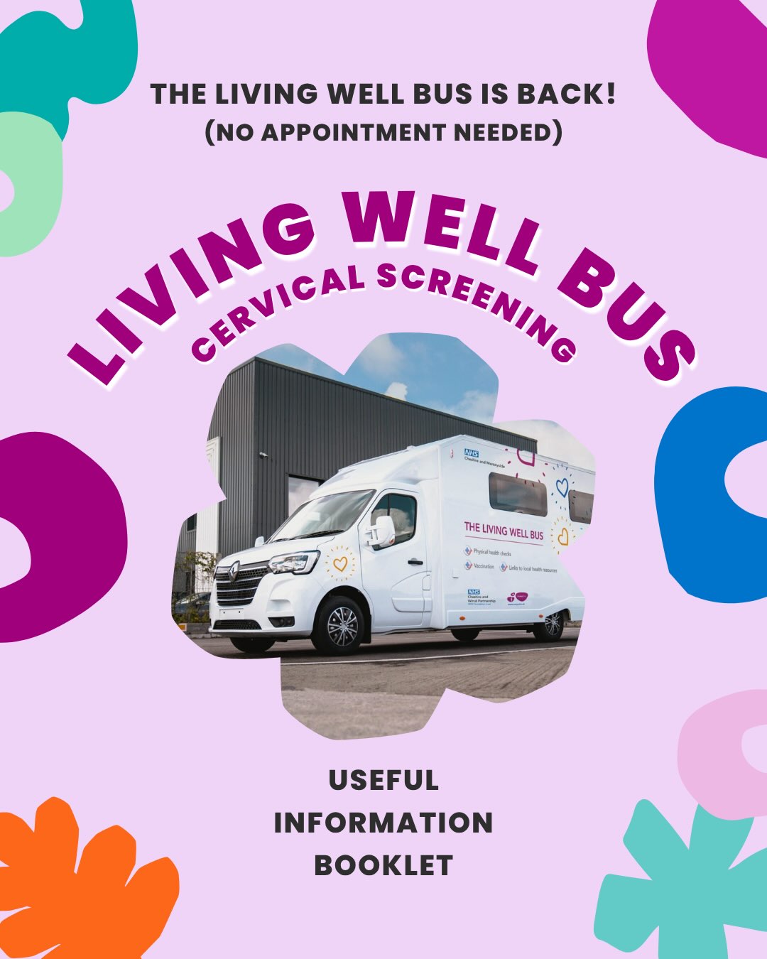 No appointment? No problem!
The #LivingWellBus is coming to L7, offering a drop-in #cervicalscreening clinic with no appointment needed.
📆 Wednesday 29th July 2026
🕥 10:30am – 4:00pm
📍 Find us at: MYRTLE STREET, L7 (near @92degreesuk )
Cervical screening (previously known as a smear test) is a quick and important health check that helps prevent cervical cancer by detecting changes before they become a problem.
If you’re due or overdue for your screening, why not take this opportunity to pop along? It only takes a few minutes and could make a real difference to your health.
Looking after your health only takes a few small steps 💜
