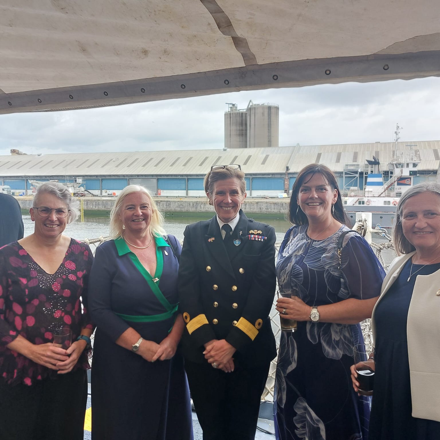 Delighted to speak with members of the Royal Canadian Navy and Air Force on board HMCS Ville de Quebec which visited Glasgow as the flagship of Standing NATO Maritime Group 1.
It was an honour to meet the commander of SNMG1, Commodore Maryla Ingham RN pictured here with women Naval veterans.