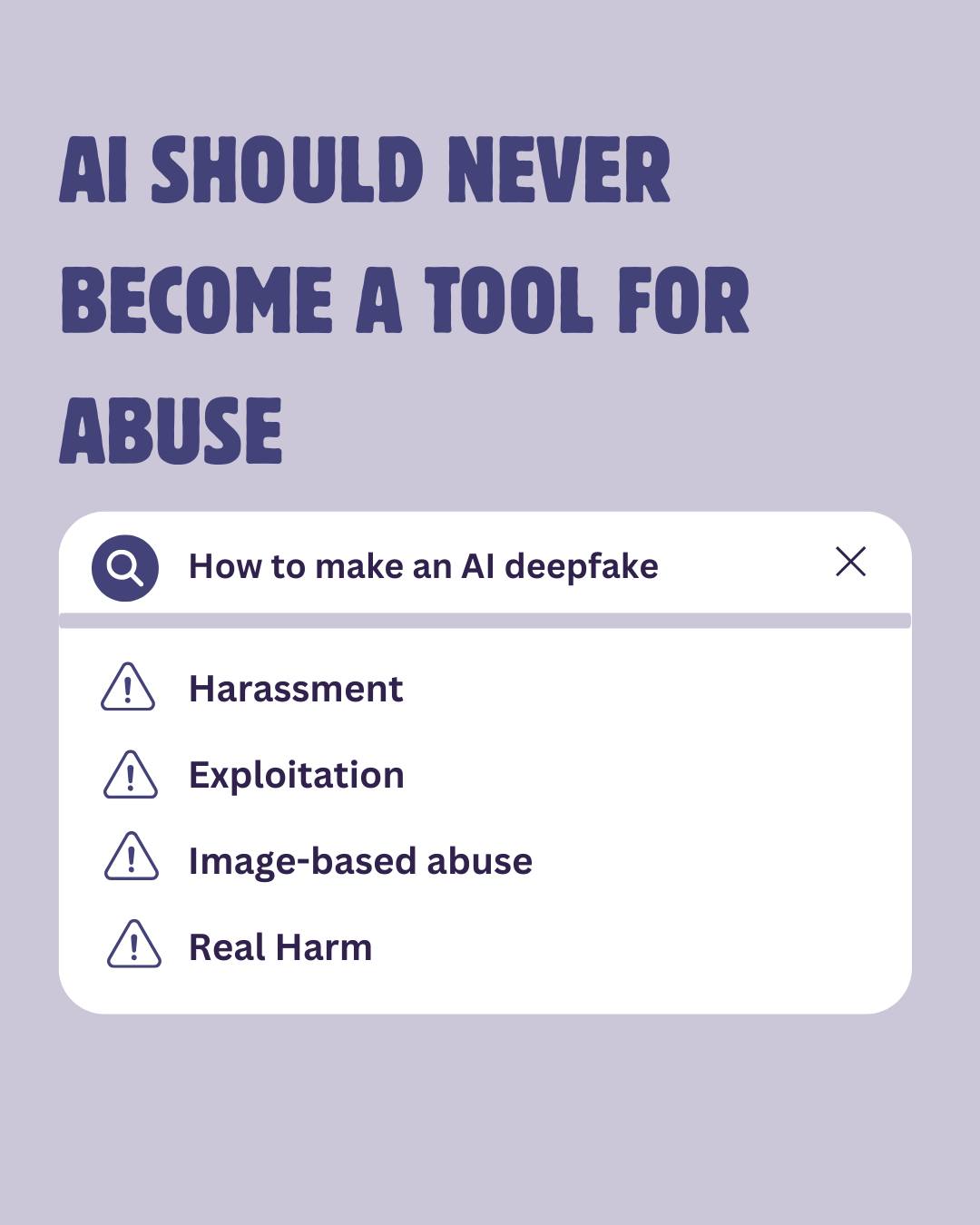 🚨 AI should never become a tool for abuse.🚨
AI is transforming the way we live and work - but it is also being misused to perpetrate sexual violence.
From deepfake intimate images to online sexual harassment - technology-facilitated abuse is a growing issue with very real consequences. The impact can be devastating, affecting survivor's wellbeing and their sense of control.
As technology continues to evolve, so must our understanding of abuse. Sexual violence does not only happen face-to-face - it can happen through a screen, an app, or a manipulated image. The harm is equally as serious.
If you or someone you know has experienced sexual violence, in person, or online, support is available through The STAR Centre
#DeepfakeAwareness #ImageBasedAbuse #ConsentMatters #SupportSurvivors #ProtectPrivacy