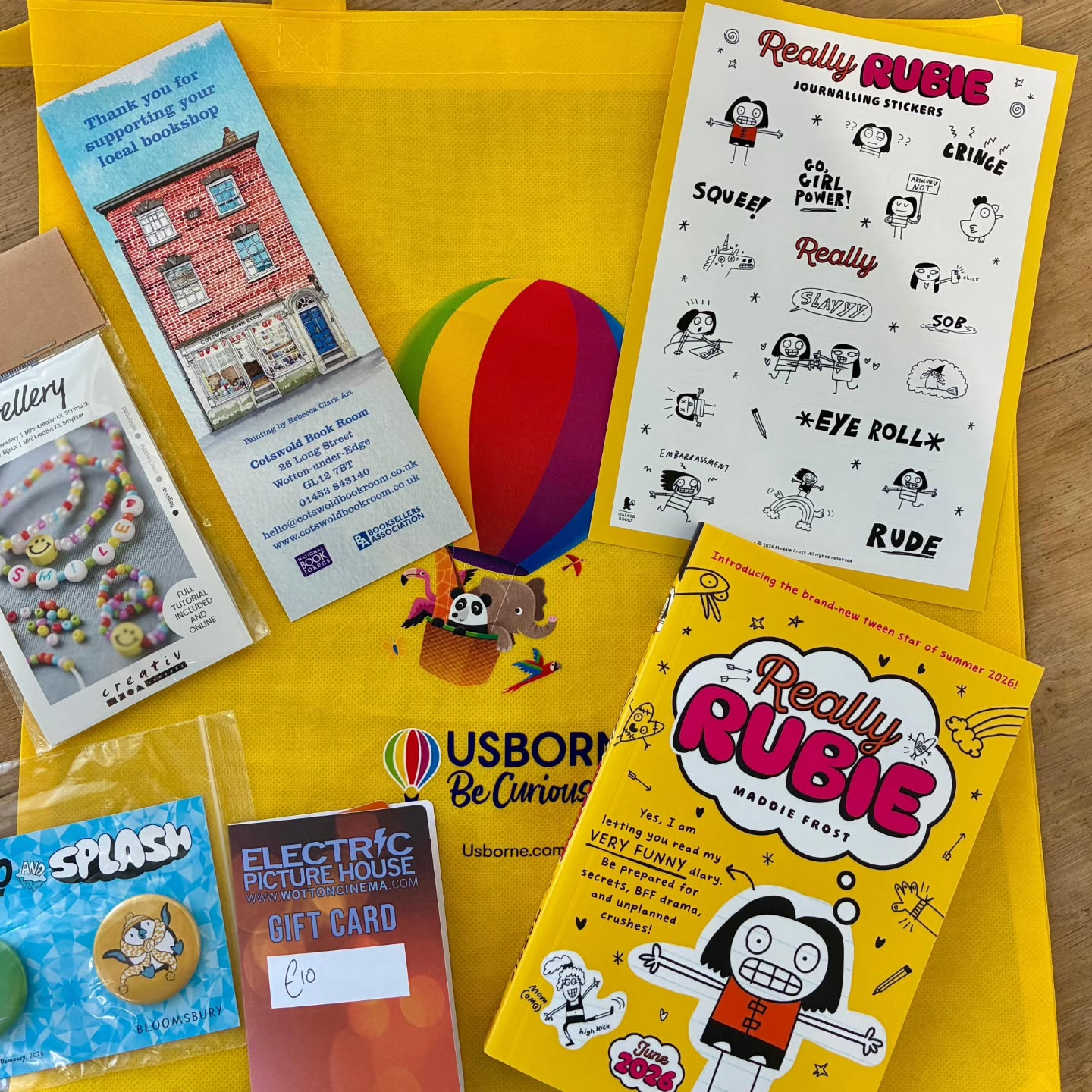 Evie is the winner of our July prize draw! She's won a £10 voucher to @wottoncinema, a proof copy of Really Rubie: A Diary by Maddie Frost, a cool tote bag, a bracelet making kit and some fun stickers and pins. Congrats Evie!
To enter our prize draw, simply spend a bookshop coin in the shop!
#bookshop #prizedraw Evie is the winner of our July prize draw! She's won a £10 voucher to @wottoncinema, a proof copy of Really Rubie: A Diary by Maddie Frost, a cool tote bag, a bracelet making kit and some fun stickers and pins. Congrats Evie!
To enter our prize draw, simply spend a bookshop coin in the shop!
#bookshop #prizedraw