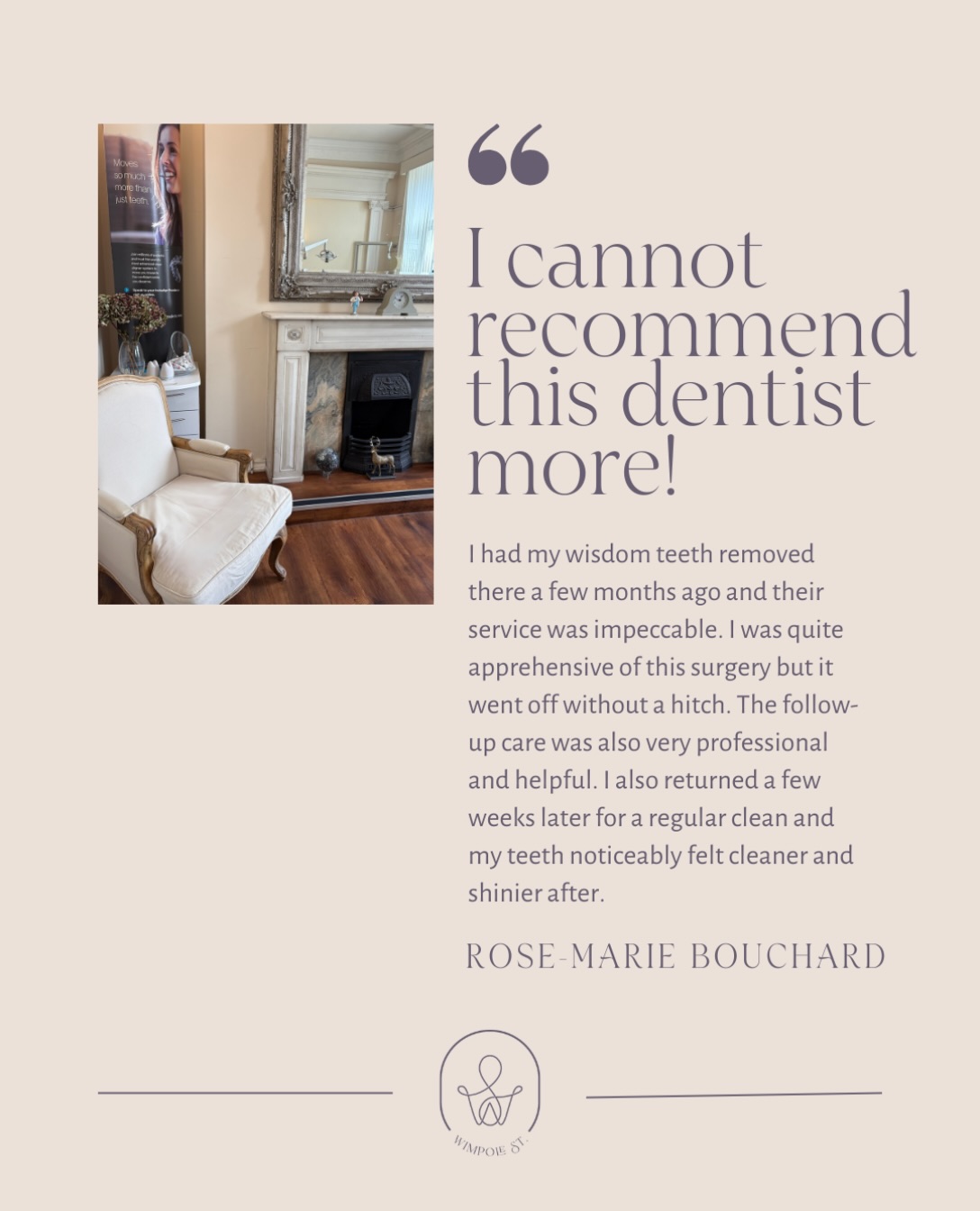 There’s nothing more rewarding than hearing our patients leave feeling cared for 🤍
Every review is a reminder of why we do what we do. Thank you for your trust, your kind words, and for choosing Wimpole Street Dental Care.