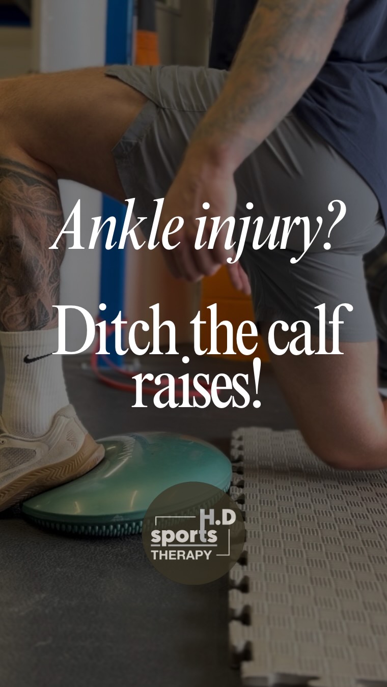 STABILITY = INJURY PREVENTION!
This client came to clinic with a bad ankle sprain. X-ray showed no break but swelling was very visible with pain on movement.
With this active client we quickly identified low ankle stability and weakness/over stretched Achilles.
3 sessions into rehab and we can already see big changes and increase in control!
📢 Therapist/physios! Ditch the boring calf raises! Work in the weakest zone of the Achilles, the mid range, and don’t allow clients to overuse their flexibility ankles!
📍H.D Sports Therapy, YO8 8LZ