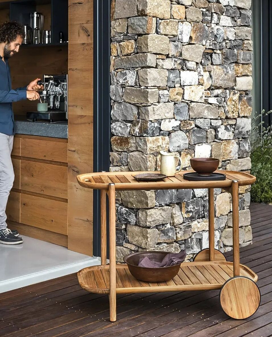 Good company, long afternoons, and evenings spent outside. Our teak Bar Cart paired with the Bells Side Table keeps drinks chilled and close at hand, making it easy to settle in and stay awhile.
Explore more of our entertaining essentials via the link in bio.