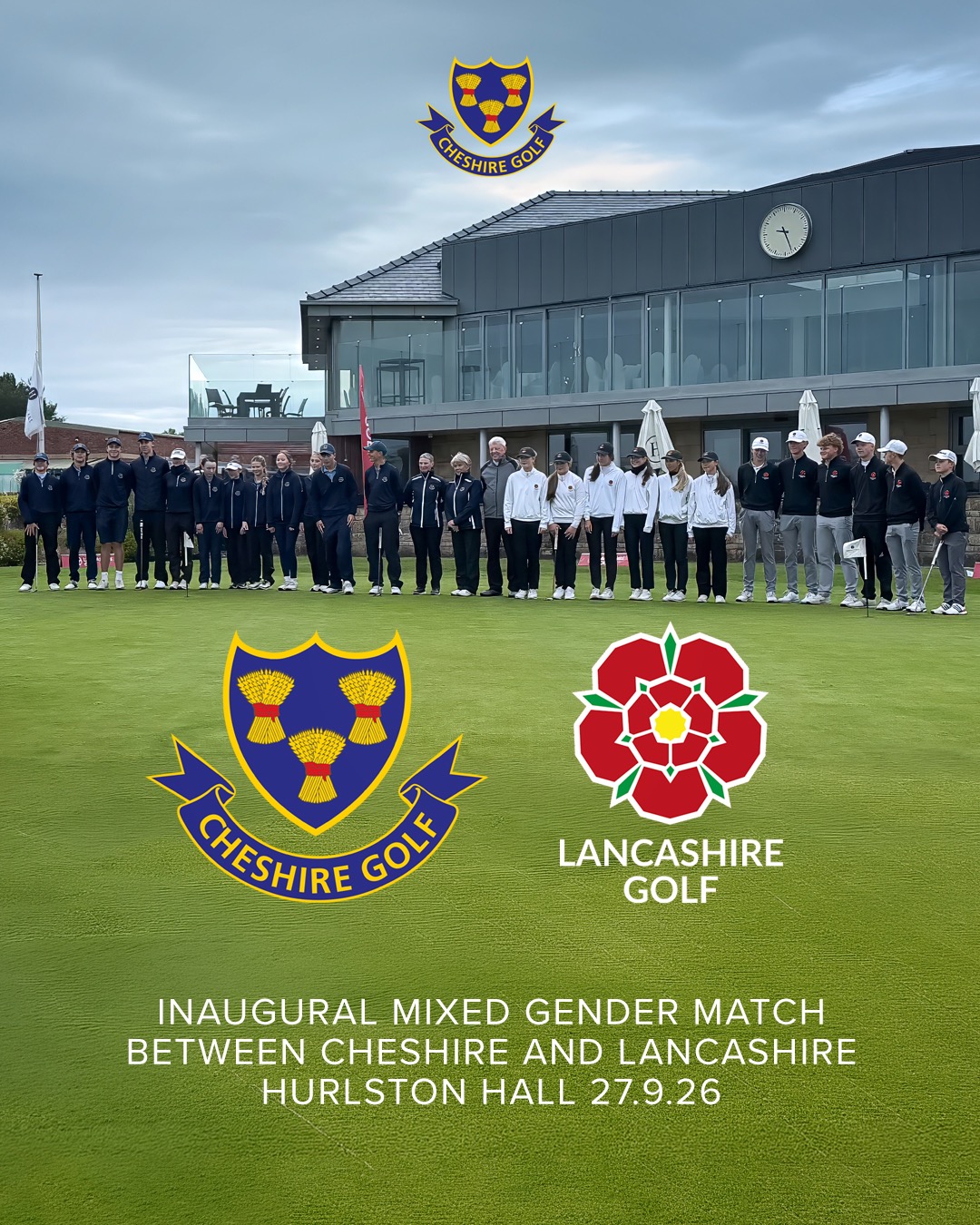 Sunday 27th September 2026 saw the first ever mixed gender match between the two recently merged cou